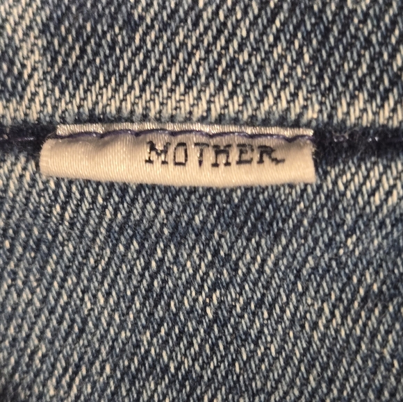 Candice/MOTHER High Waisted Looker Crop Blue Jeans Sz 27 - Picture 8 of 14